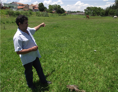 Zé da Padaria visitou o campo e constatou problemas