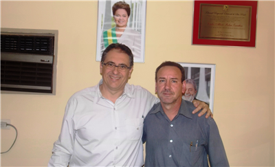 Deputado Zarattini com o vereador Professor Antonio