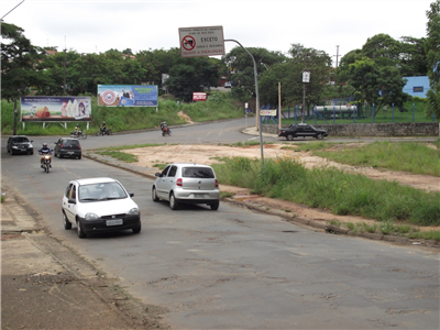 Local onde será a futura rotatória do Jardim São Jorge